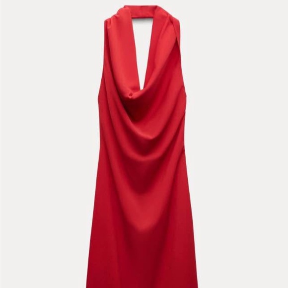 Zara Red Evening Gown (size M) - Picture 1 of 4